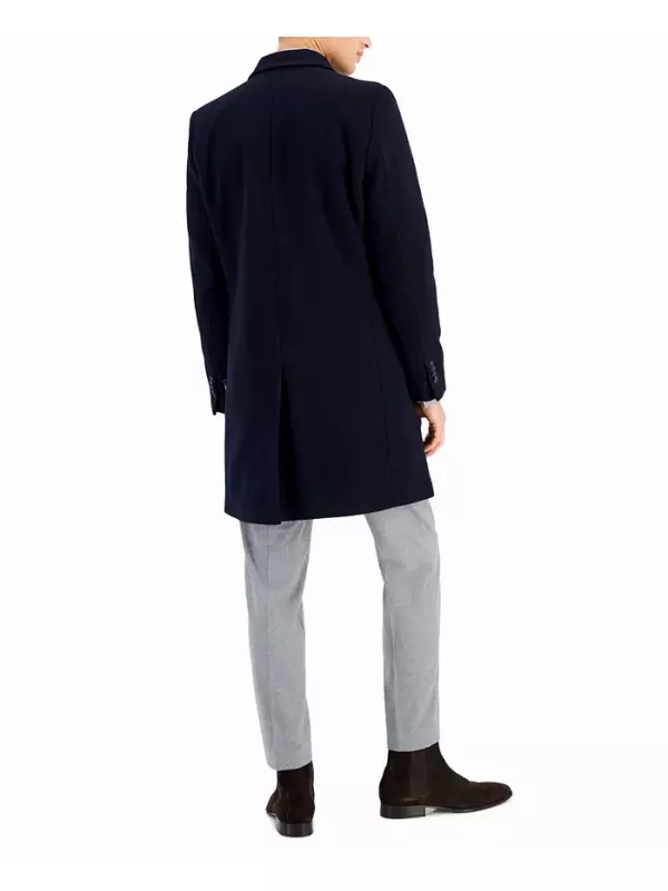 Мужское пальто Barge Classic Fit из шерсти с кашемиром Nautica, синий