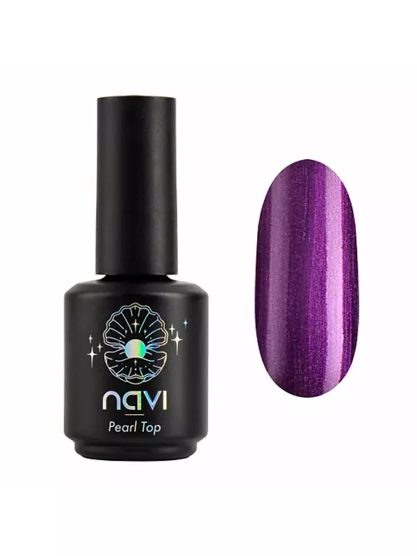 NAVI Топ для ногтей с эффектом жемчужной втирки Pearl top
