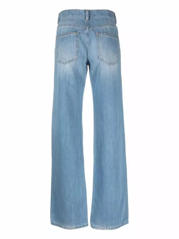 Nensi Dojaka wide-leg jeans, синий