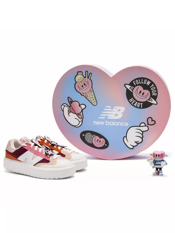 Кроссовки ct302 'burgundy pink haze special box' New Balance, бургундия