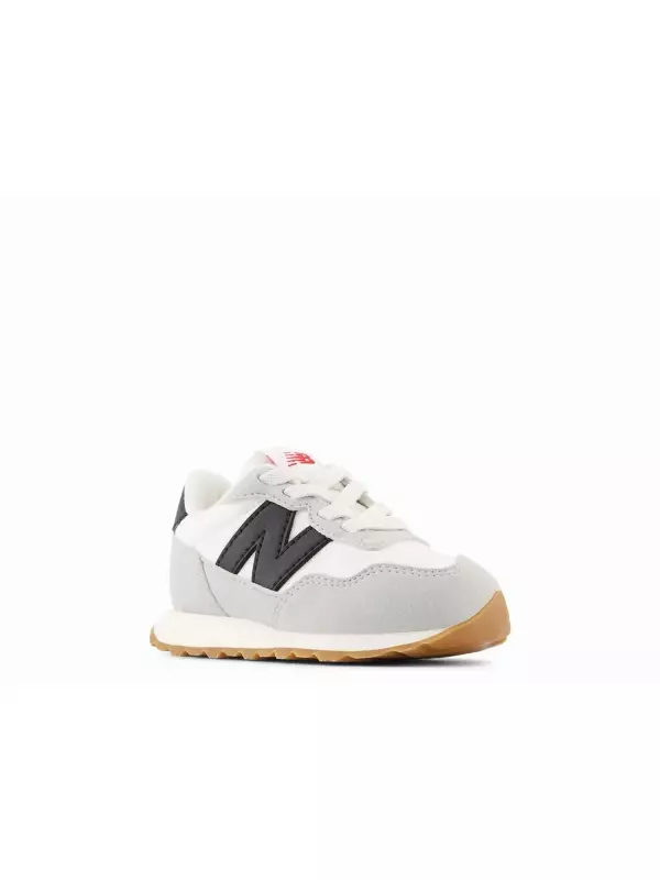 237 Слипоны - детские New Balance, White/Black