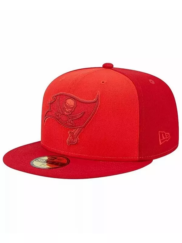 Мужская красная приталенная шляпа Tampa Bay Buccaneers Tri-Tone 59FIFTY New Era, красный