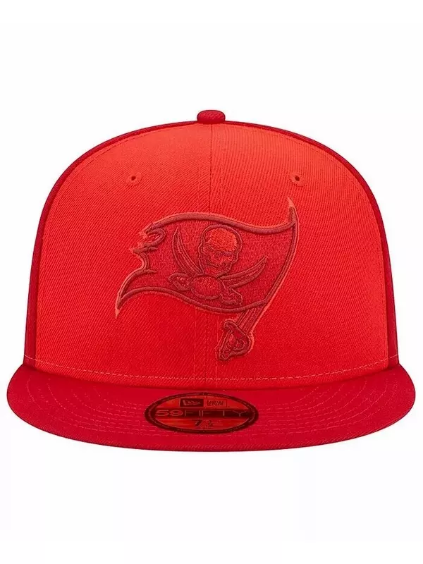 Мужская красная приталенная шляпа Tampa Bay Buccaneers Tri-Tone 59FIFTY New Era, красный