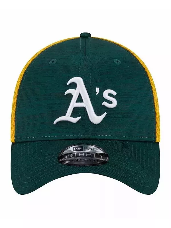 Мужская зеленая кепка Oakland Athletics Neo 39THIRTY Flex New Era, зеленый