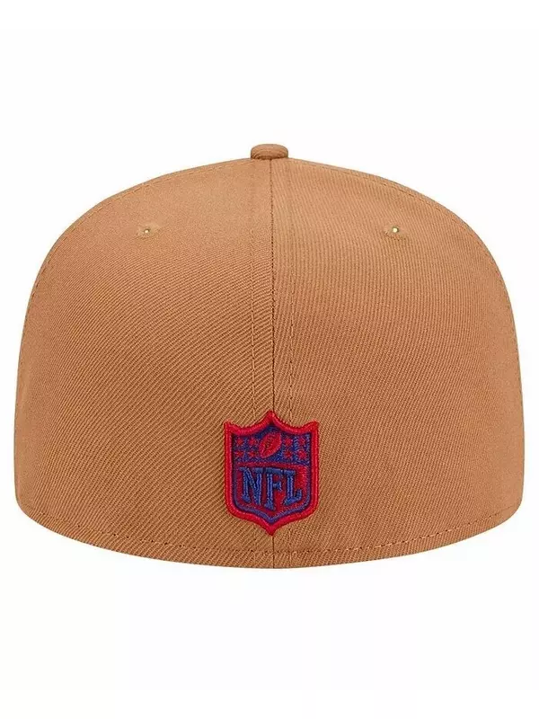 Мужская светло-коричневая шляпа New York Giants Color Pack 59FIFTY с боковой нашивкой New Era, бежевый