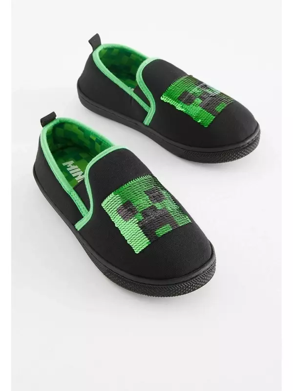 Тапочки MARVEL Next, цвет black minecraft