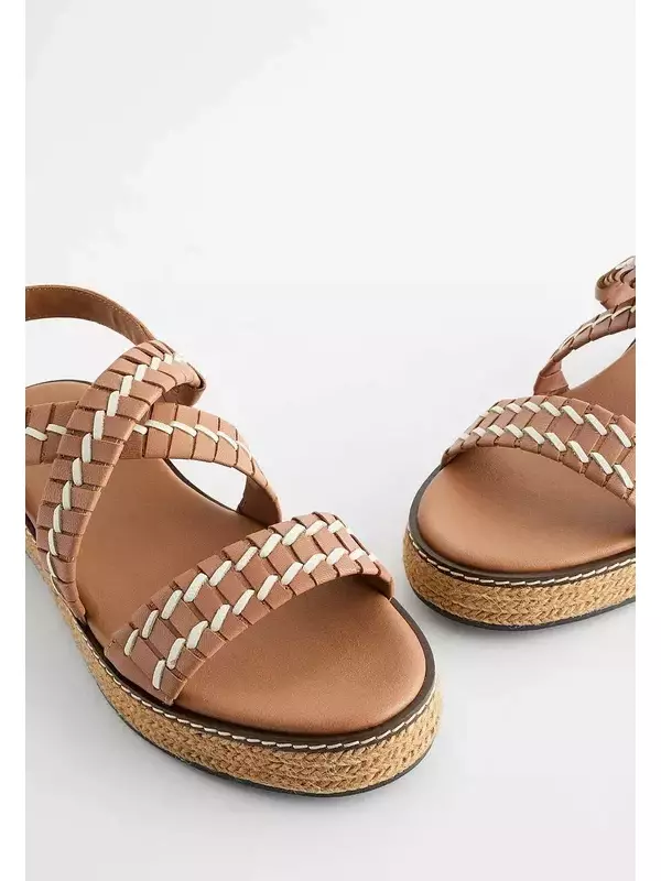 Босоножки на платформе FOREVER COMFORT WEAVE REGULAR FIT Next, коричневый