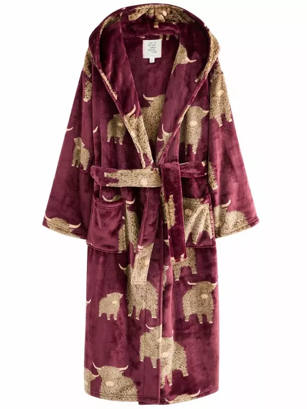 Халат Next, бордовый
