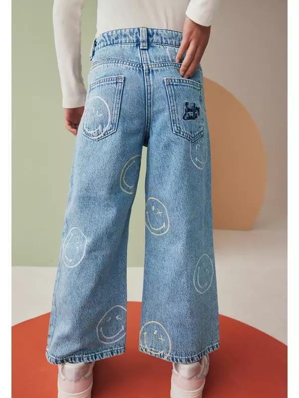 Расклешенные джинсы SMILEYWORLD WIDE Next, синий