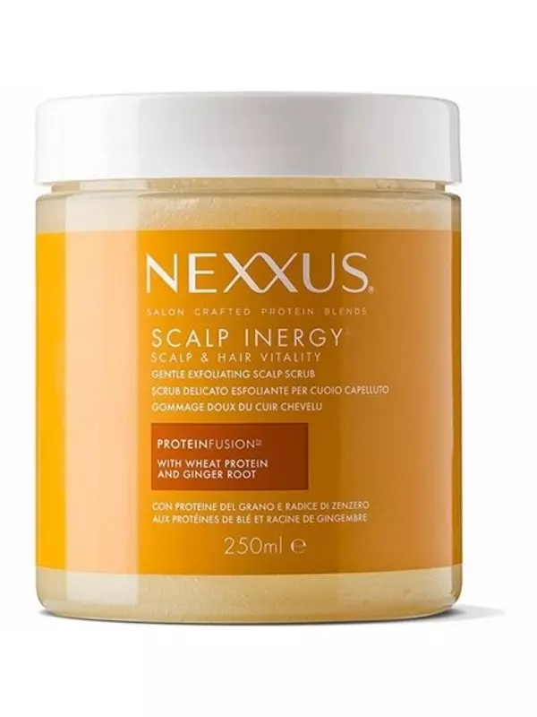 Scalp Inergy Профессиональный отшелушивающий скраб для кожи головы с протеинами пшеницы и корнем имбиря 250 мл Nexxus