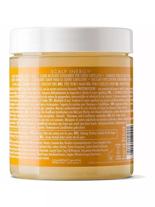 Scalp Inergy Профессиональный отшелушивающий скраб для кожи головы с протеинами пшеницы и корнем имбиря 250 мл Nexxus