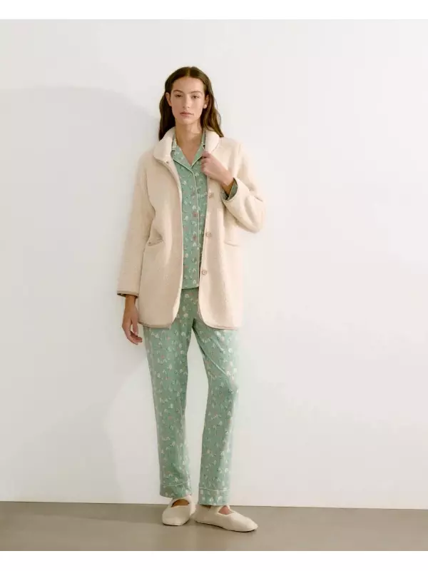 Женский однотонный халат Énfasis, экрю