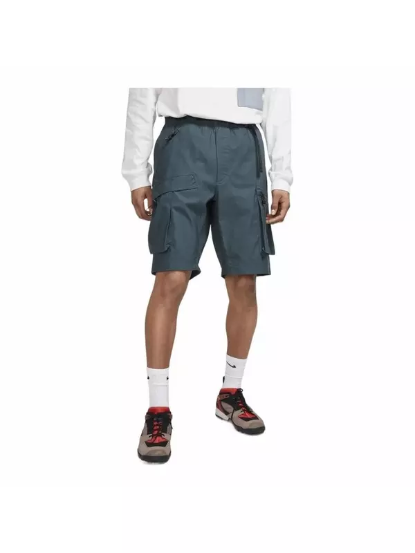 Спортивные шорты Men's Nike Solid Color Casual Straight Shorts Dark Green BQ7285-328, зеленый