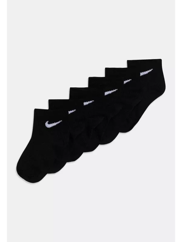 Носки Basic Quarter Unisex 6 Пакет Nike, черный