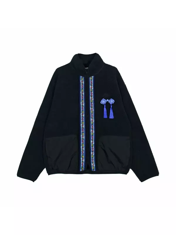 Nike Вельветовое пальто унисекс черное, Black