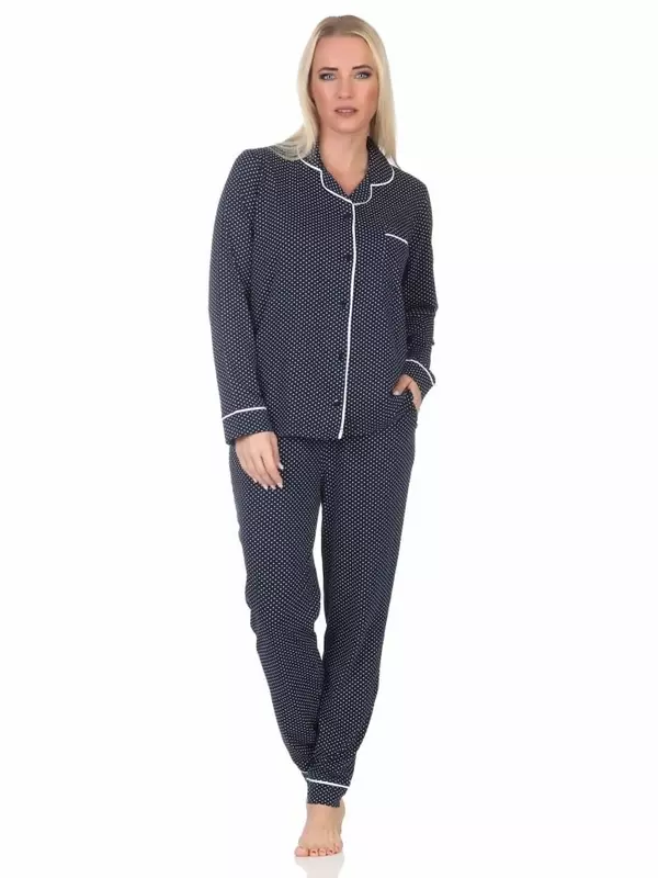 Пижама NORMANN Langarm Klassische Optik, цвет allover