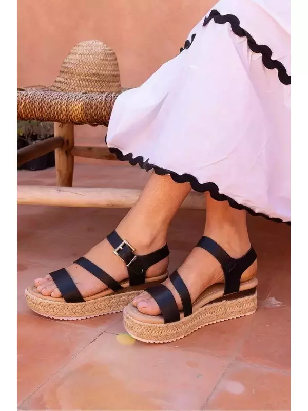 Эспадрильи Simba с ремешками Novo, черный