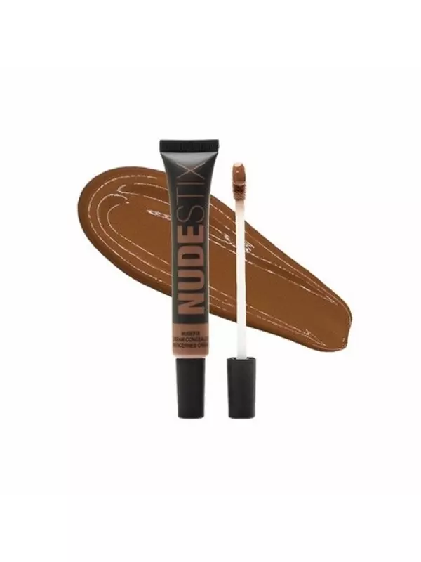 Nudestix NudeFix Cream Concealer Легкая жидкость Натуральный финиш Макияж Увлажняющий Осветляющий корректор темных кругов под глазами Уменьшает покраснения и пятна Оттенок Nude 10 0,34 жидких унций 10 мл