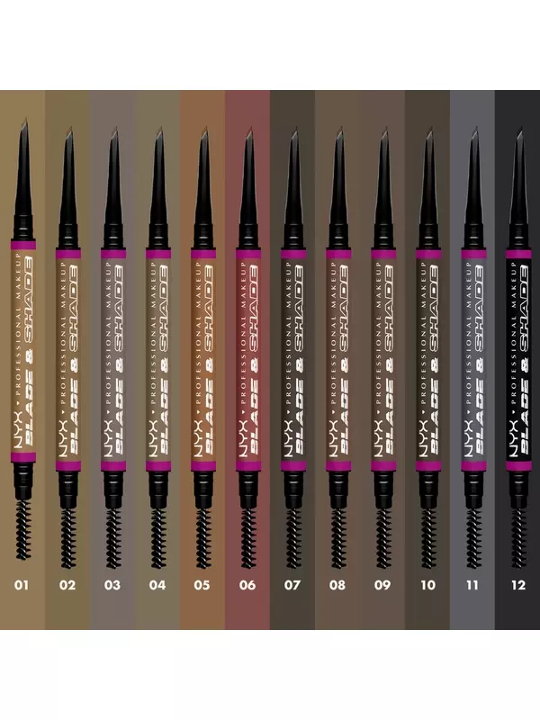 Карандаш для бровей NYX Professional MakeUp Blade & Shade Nano Augenbrauenstift Taupe 04