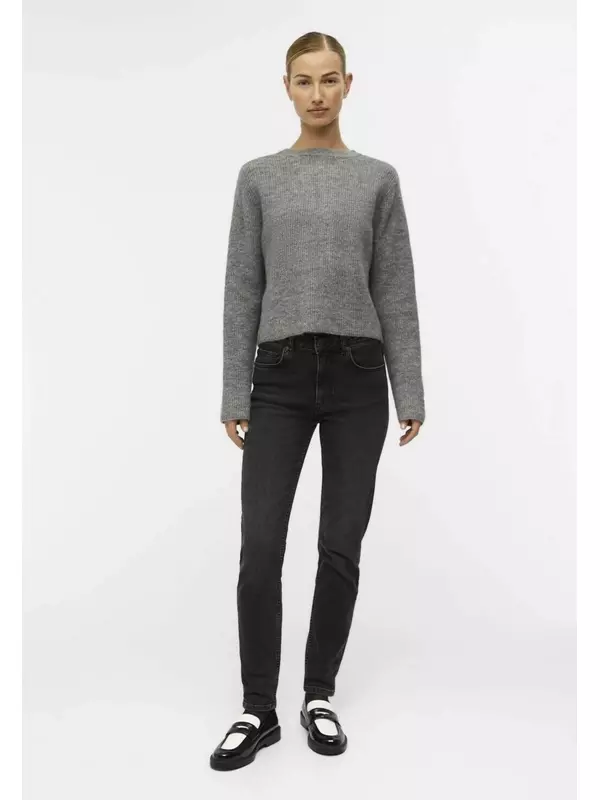 Кардиган Object, цвет medium grey melange