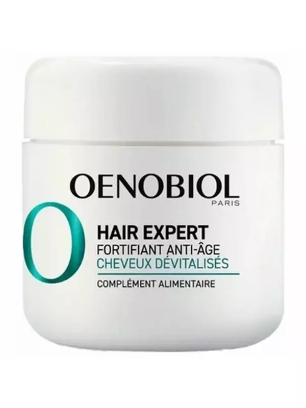 Антивозрастной тоник Hair Expert для безжизненных волос, 30 капсул Oenobiol