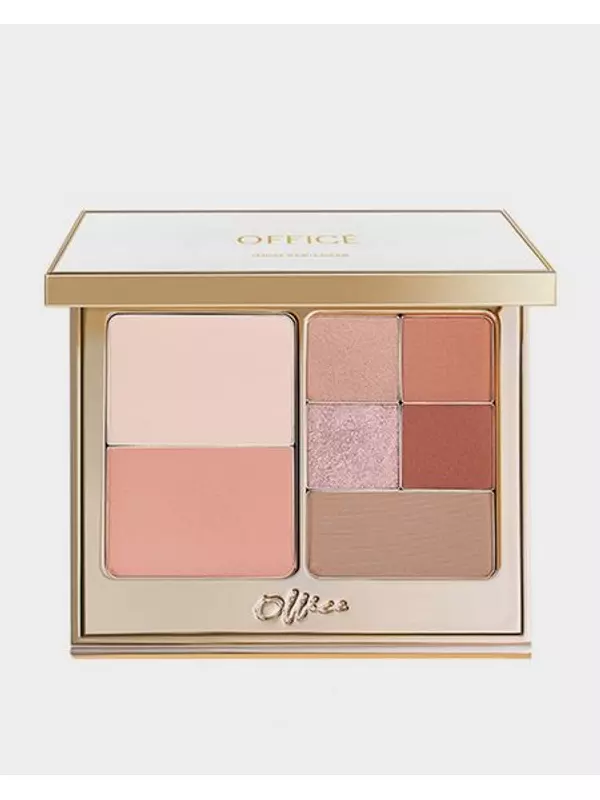 Универсальная палетка для макияжа 4 в 1 (румяна, 5 г; хайлайтер, 4 г; тени для век, 1,6 г х 4; контуринг, 3 г)