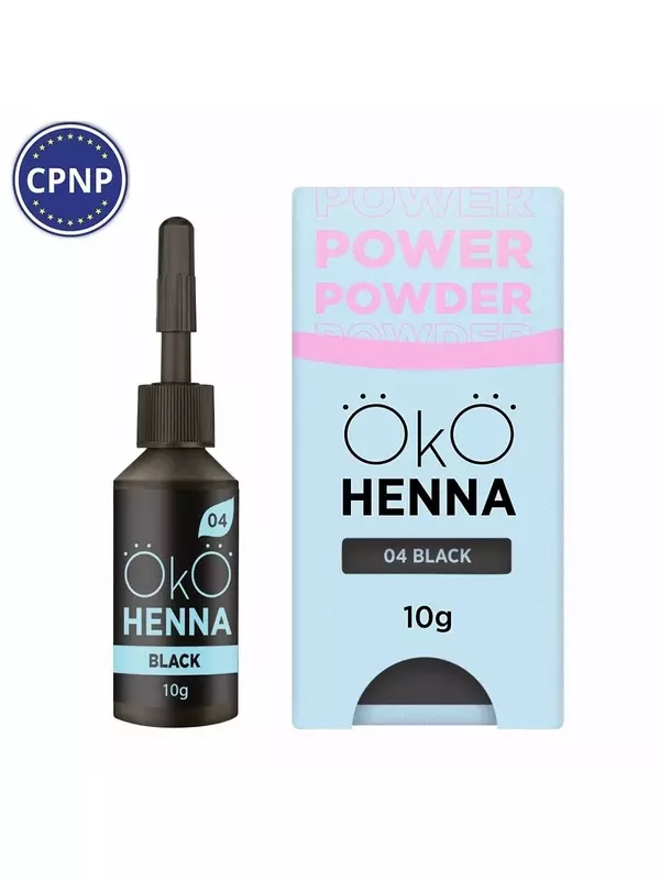 Хна для бровей OKO Power Powder № 04 10 г, черная