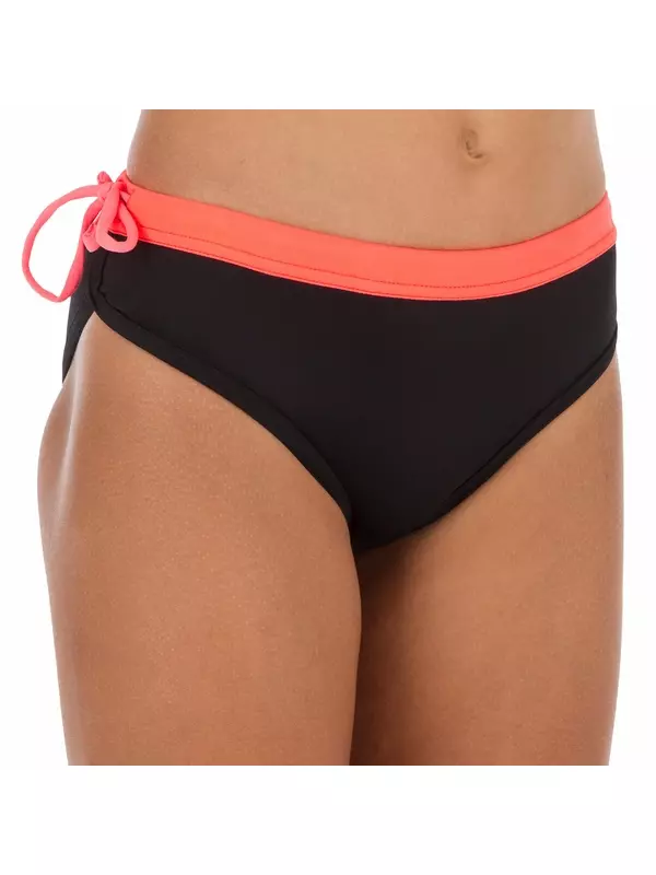 Короткий купальник Mas для серфинга для девочек - черный Olaian