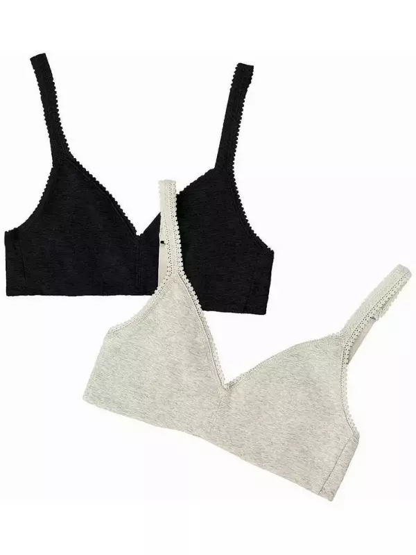 Женский хлопковый бюстгальтер без косточек, 2 шт. в упаковке 010404P2 On Gossamer