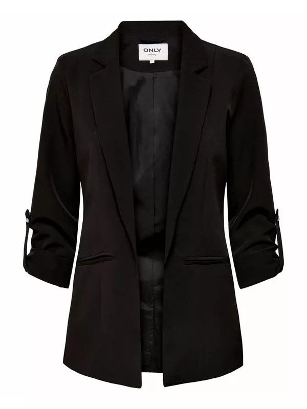 Пиджак ONLY с укороченными рукавами, черный
