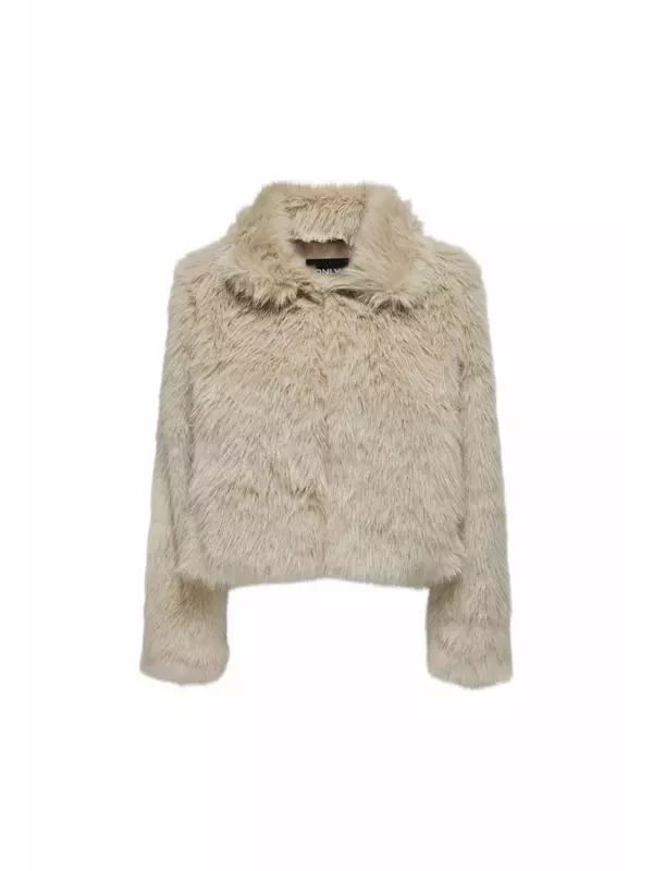 Шуба ONLY короткая, бежевый