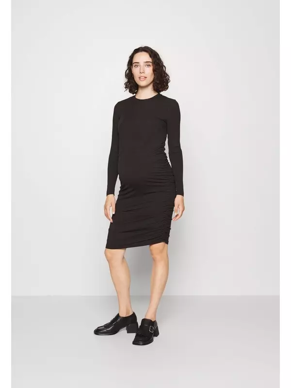 Платье из джерси OLMITSI RUCHING ONLY MATERNITY, черный
