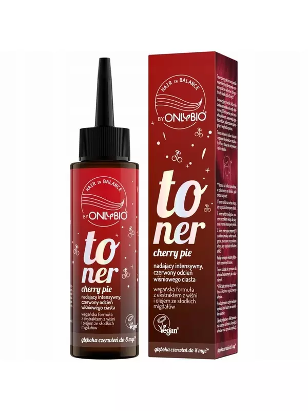OnlyBio, Тоник для волос Cherry Pie, интенсивный красный оттенок, 100 мл