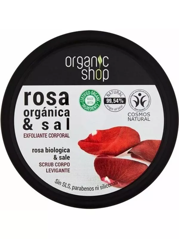Скраб для тела Пенка Жемчужная Роза 250мл, Organic Shop