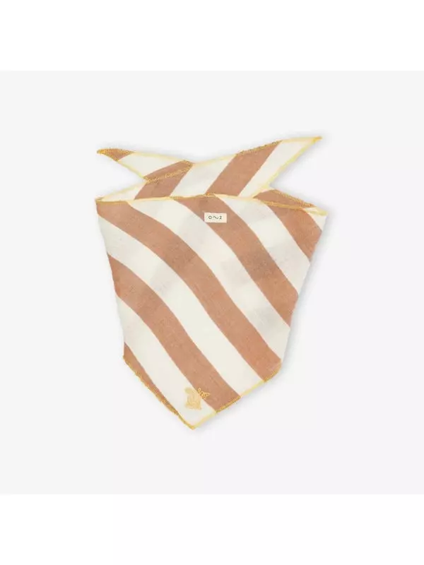Шарф детский Organic Zoo с полосками, белый