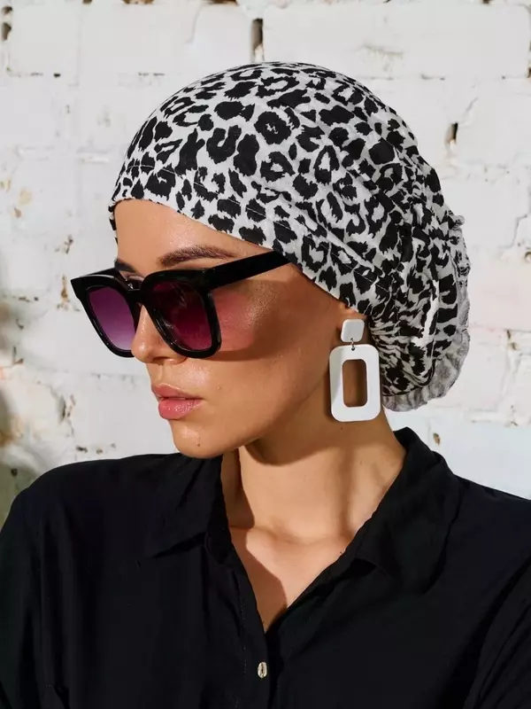 Бандана OSTA OS7-BND1-002 для женщин, размер 56-58, белый, черный, мультиколор