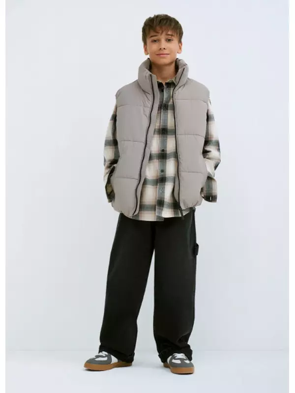 Утепленный жилет для мальчиков, Бежевый