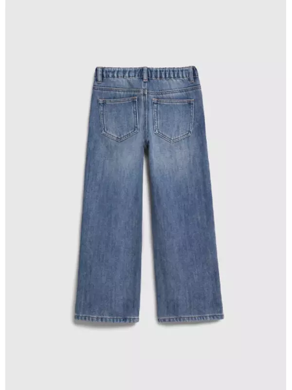Утепленные джинсы для девочек, Синий