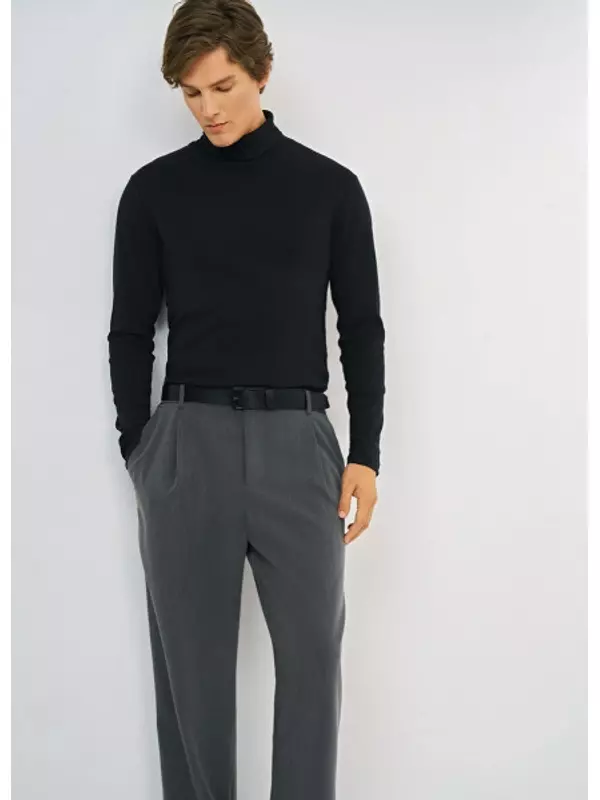 Водолазка из хлопка, Черный