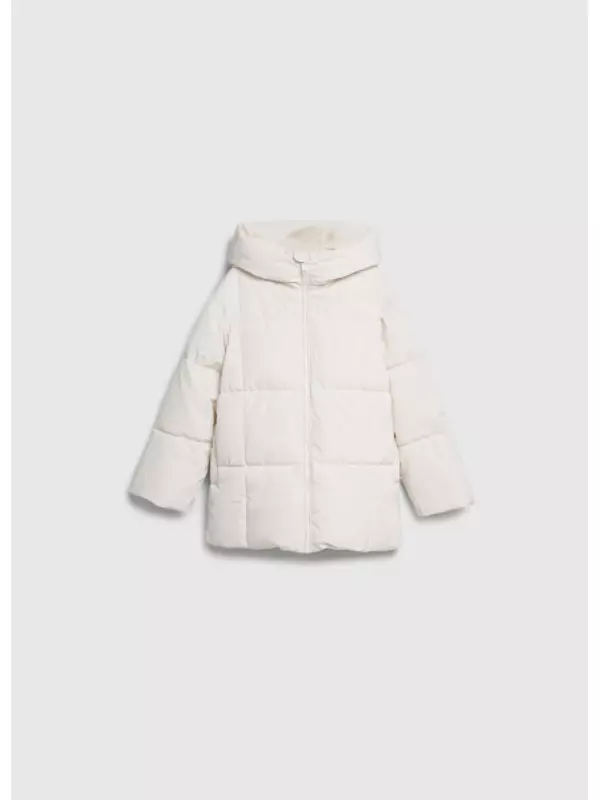 Пуховик для девочек, Бежевый