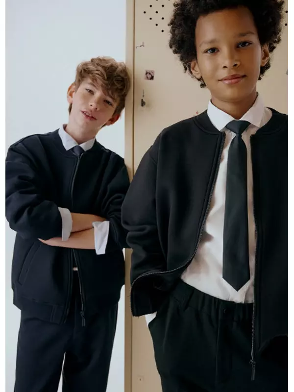 Бомбер для мальчиков, Черный