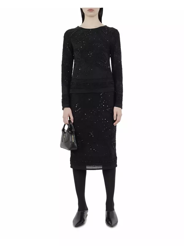 лонгслив с отделкой пайетками P.A.R.O.S.H.