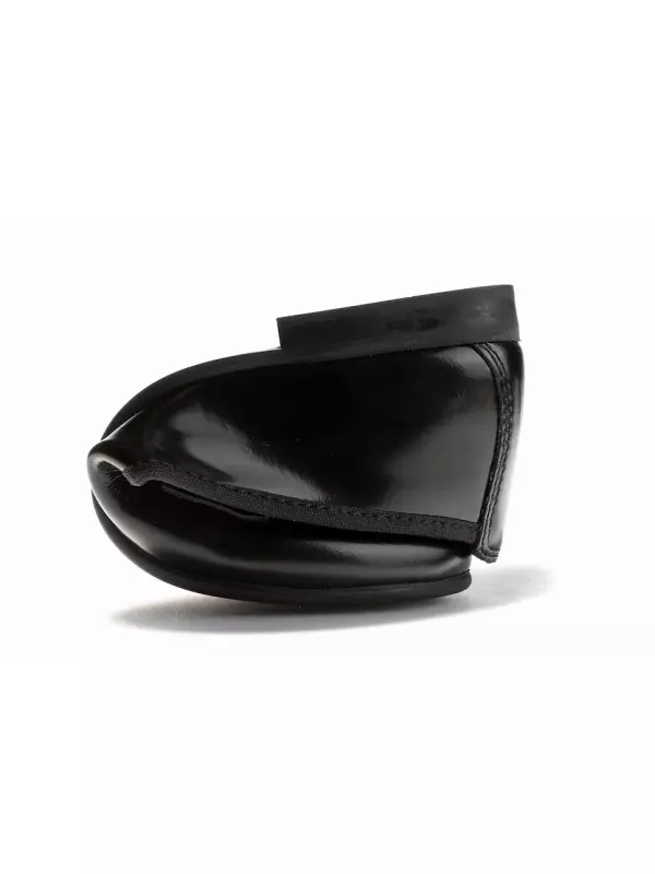 Кожаные мокасины для девочки на резинке Pablosky, черный