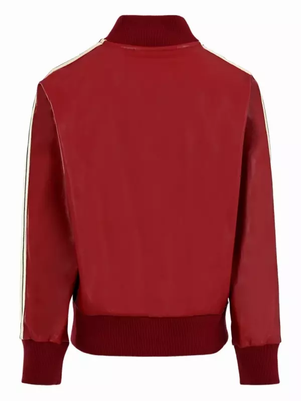 Куртка-бомбер с полосками Palm Angels Kids, красный