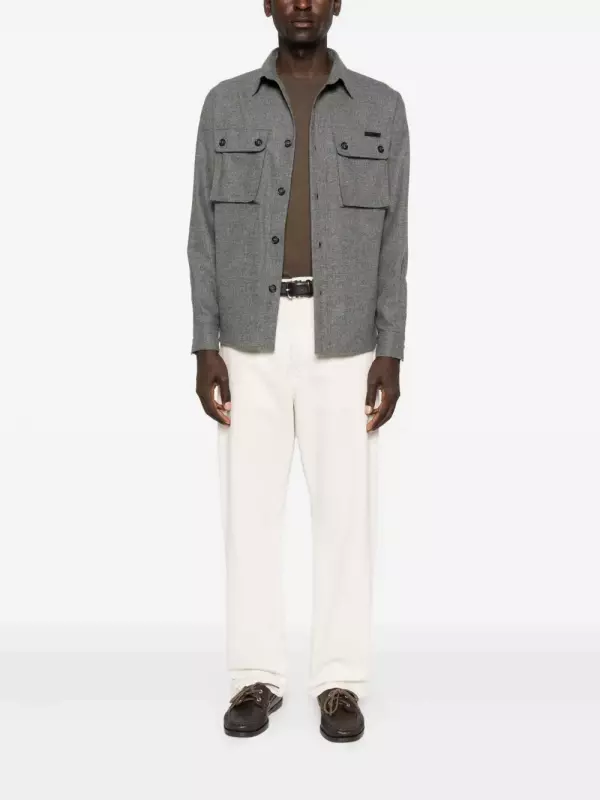 Жакет с двумя карманами и застежкой на пуговицы Paolo Pecora