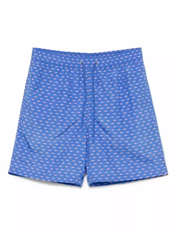 Плавки с принтом Paul & Shark, синий