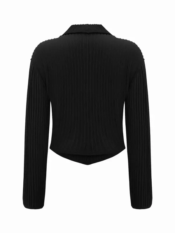 Приталенный вязаный кардиган PCFG, черный