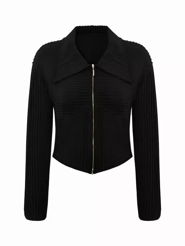 Приталенный вязаный кардиган PCFG, черный