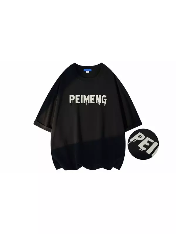 Футболка унисекс PEIMENG, розовый (зеленый заварной крем)