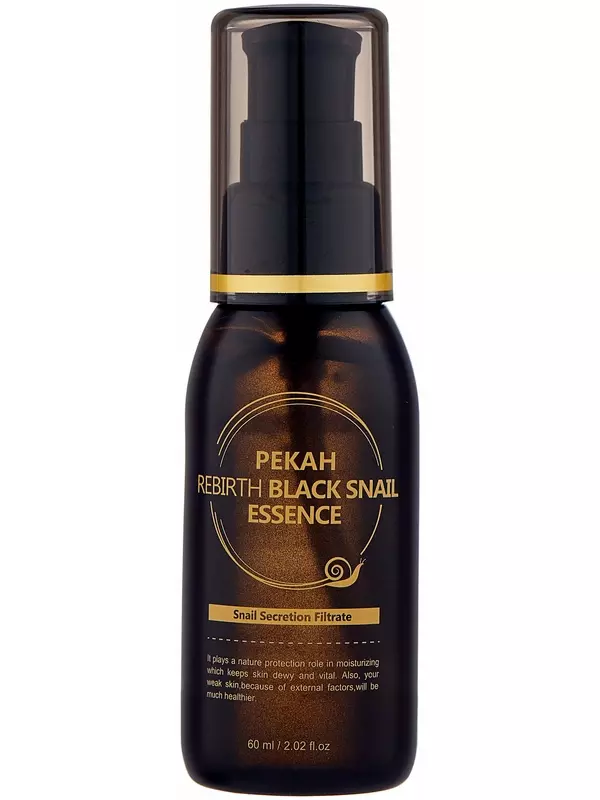 Pekah Rebirth Black Snail Essence Эссенция для лица с муцином черной улитки 60 мл 1 шт. 1 шт. флакон с дозатором